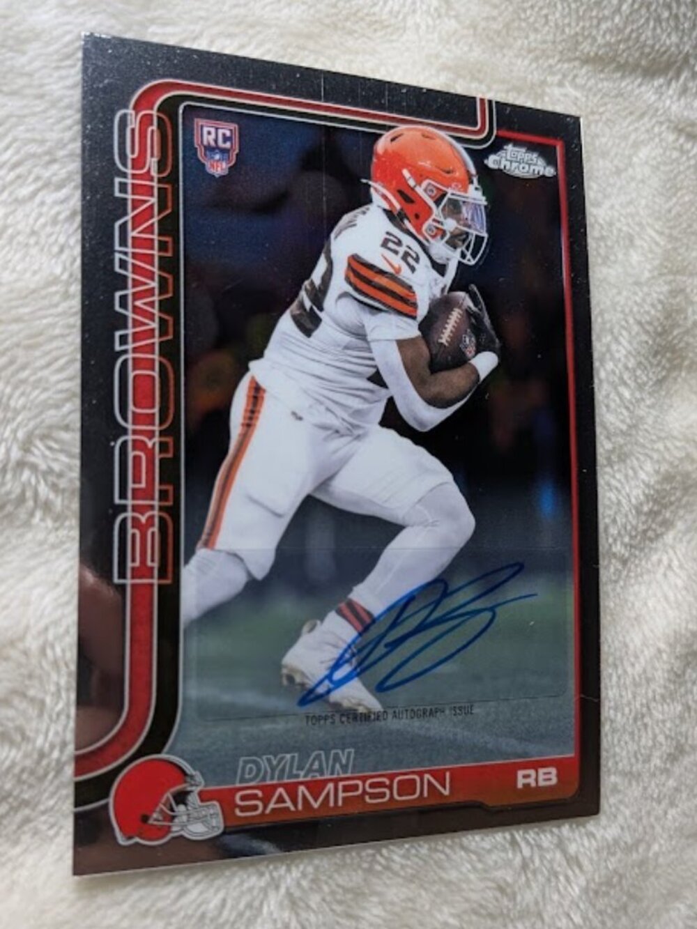 2025 Topps Chrome Auto Rookie Variation DYLAN SAMPSON #RA-DSA - Picture 2 of 7